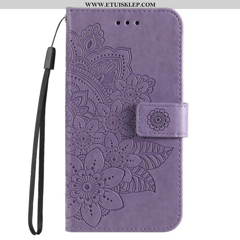 Etui Folio do Honor Magic 5 Lite z Łańcuch Paskowata Mandala